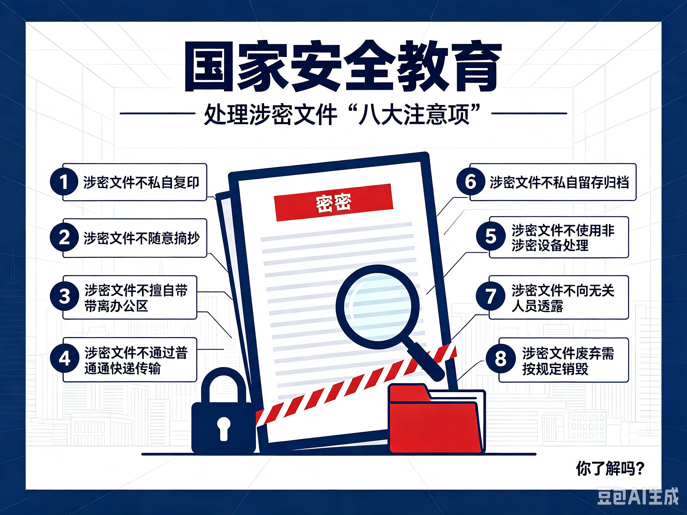 涉密文件保密安全小常识